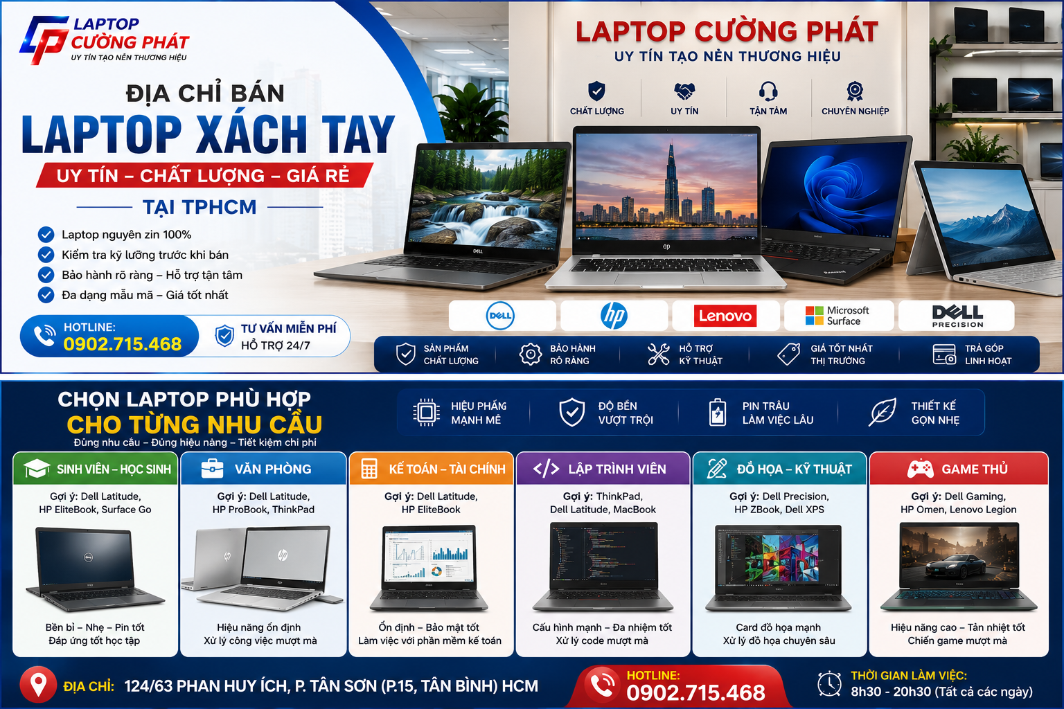 địa chỉ bán laptop xách tay uy tín giá rẻ